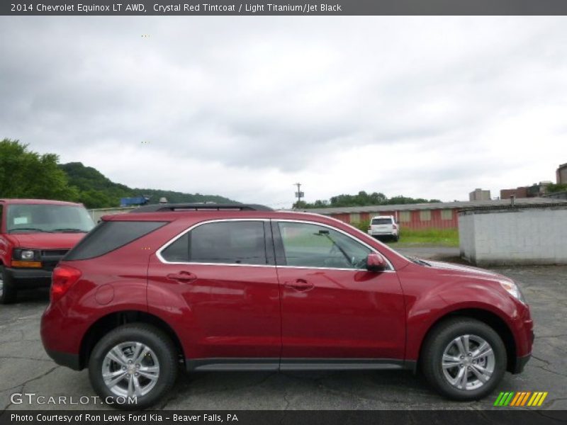 Crystal Red Tintcoat / Light Titanium/Jet Black 2014 Chevrolet Equinox LT AWD
