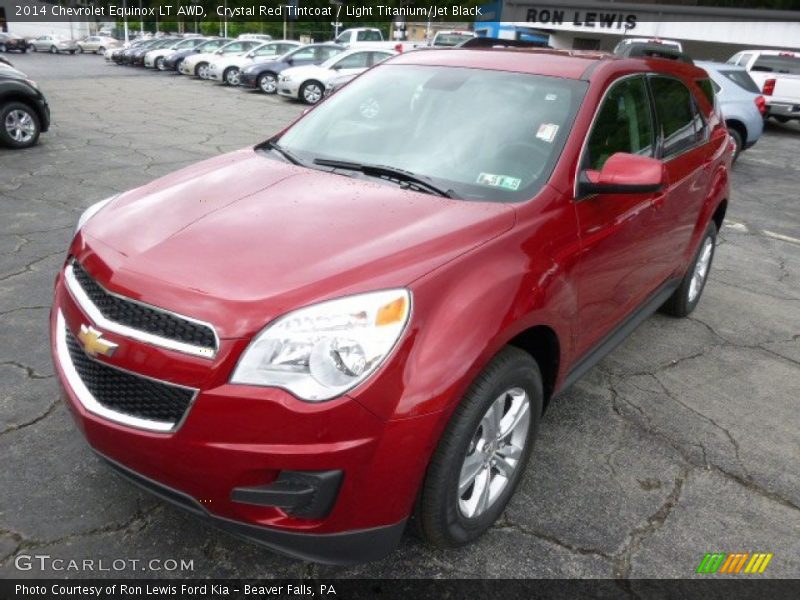 Crystal Red Tintcoat / Light Titanium/Jet Black 2014 Chevrolet Equinox LT AWD