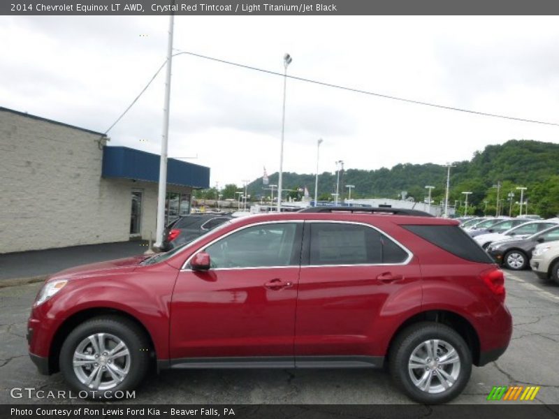 Crystal Red Tintcoat / Light Titanium/Jet Black 2014 Chevrolet Equinox LT AWD