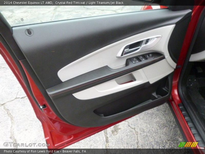 Crystal Red Tintcoat / Light Titanium/Jet Black 2014 Chevrolet Equinox LT AWD
