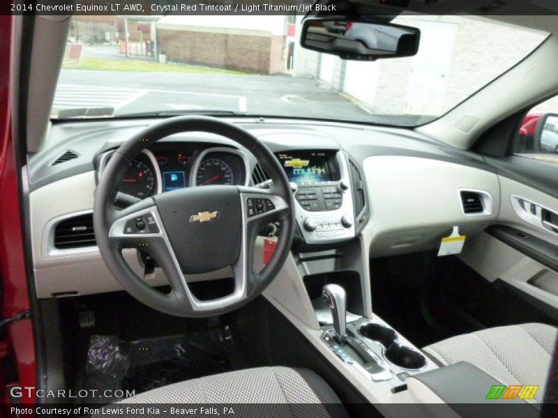 Crystal Red Tintcoat / Light Titanium/Jet Black 2014 Chevrolet Equinox LT AWD