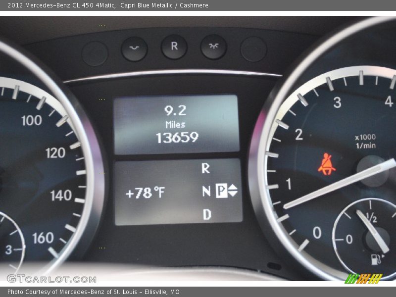 Capri Blue Metallic / Cashmere 2012 Mercedes-Benz GL 450 4Matic