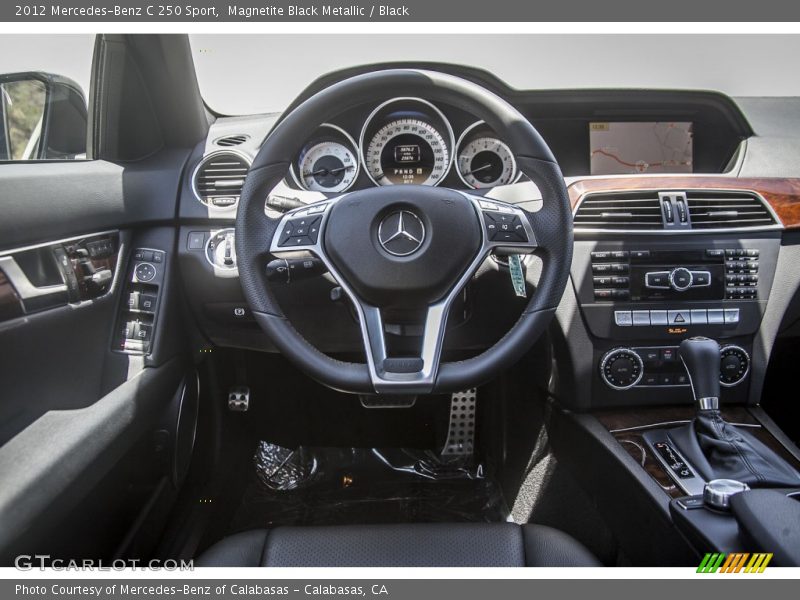 Magnetite Black Metallic / Black 2012 Mercedes-Benz C 250 Sport