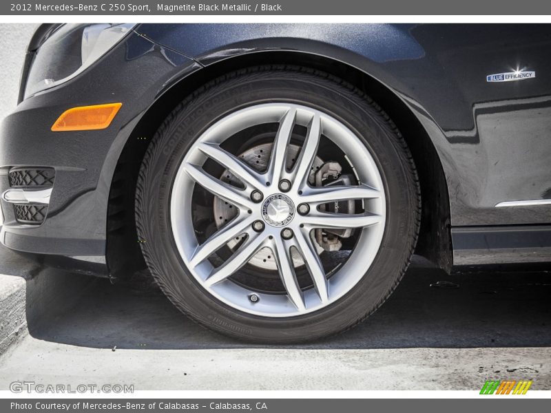 Magnetite Black Metallic / Black 2012 Mercedes-Benz C 250 Sport