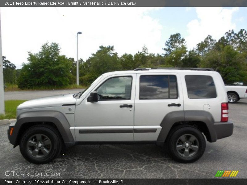 Bright Silver Metallic / Dark Slate Gray 2011 Jeep Liberty Renegade 4x4