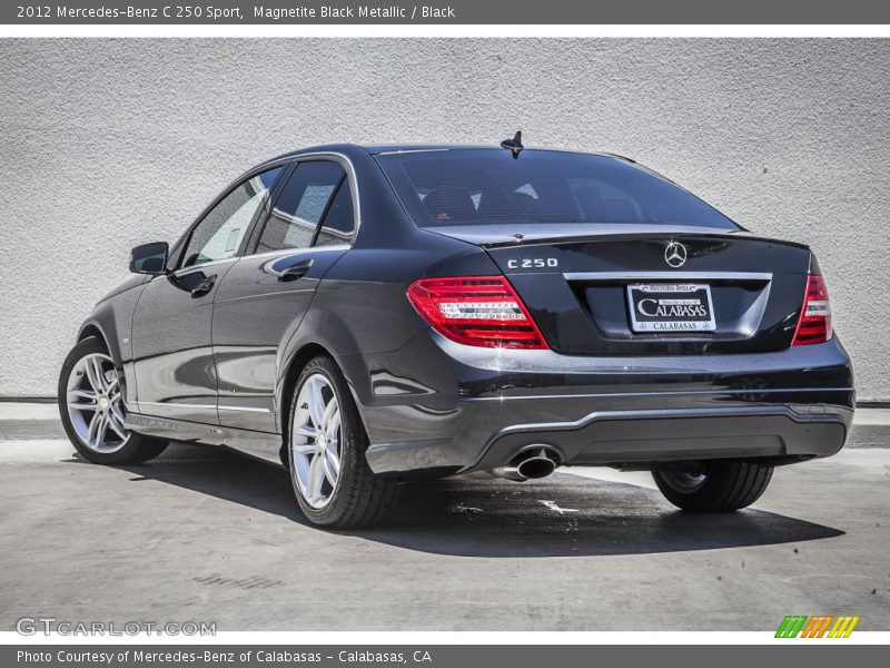 Magnetite Black Metallic / Black 2012 Mercedes-Benz C 250 Sport