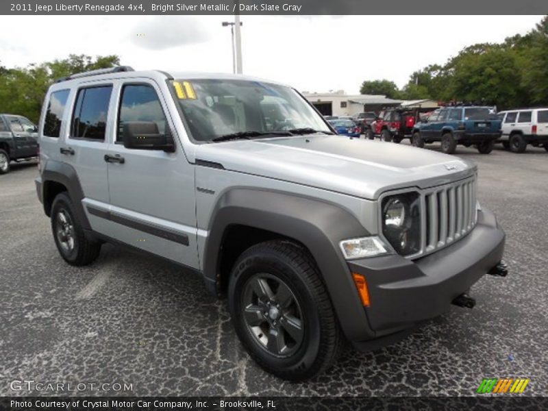 Bright Silver Metallic / Dark Slate Gray 2011 Jeep Liberty Renegade 4x4
