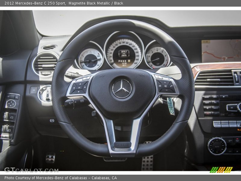 Magnetite Black Metallic / Black 2012 Mercedes-Benz C 250 Sport