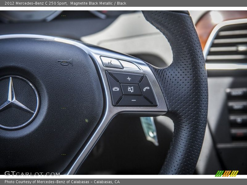 Magnetite Black Metallic / Black 2012 Mercedes-Benz C 250 Sport