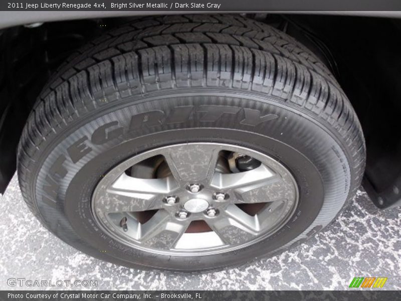 Bright Silver Metallic / Dark Slate Gray 2011 Jeep Liberty Renegade 4x4