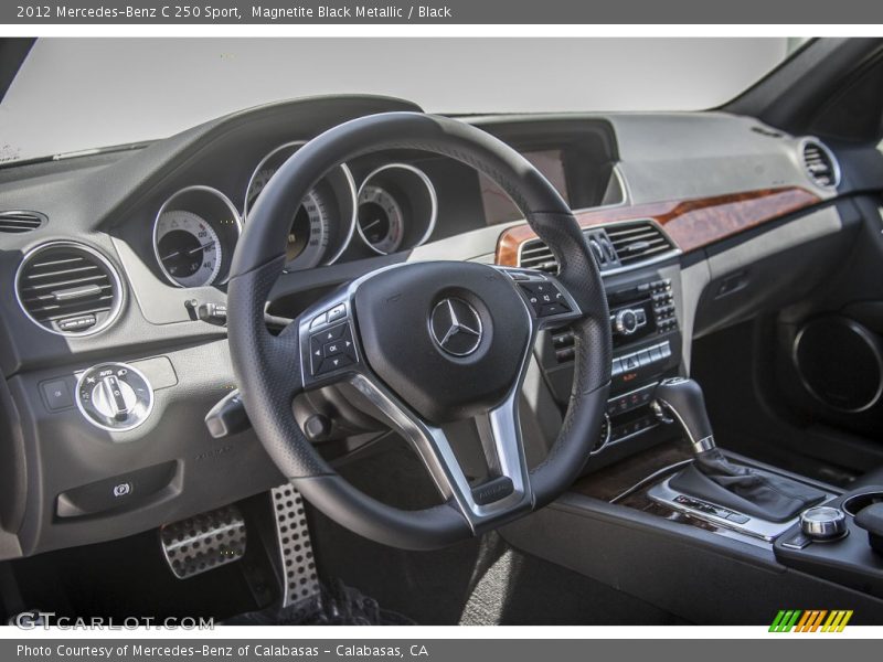 Magnetite Black Metallic / Black 2012 Mercedes-Benz C 250 Sport