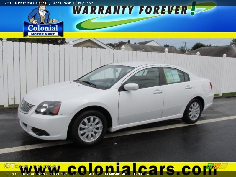 White Pearl / Gray Sport 2011 Mitsubishi Galant FE