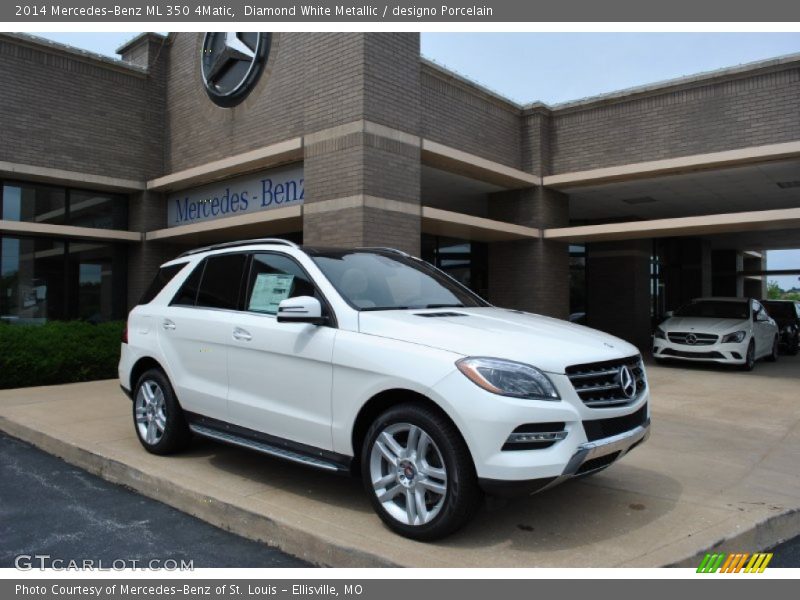Diamond White Metallic / designo Porcelain 2014 Mercedes-Benz ML 350 4Matic