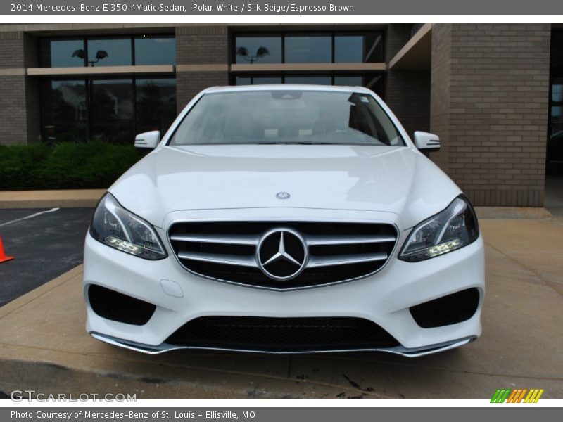 Polar White / Silk Beige/Espresso Brown 2014 Mercedes-Benz E 350 4Matic Sedan