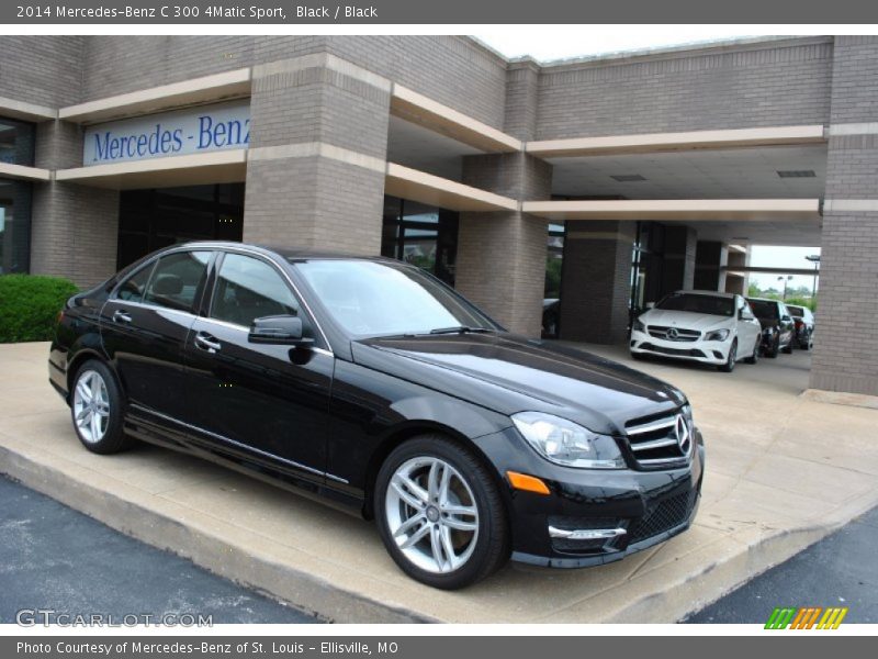 Black / Black 2014 Mercedes-Benz C 300 4Matic Sport