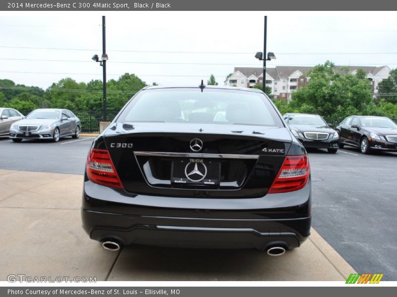 Black / Black 2014 Mercedes-Benz C 300 4Matic Sport