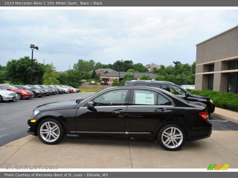 Black / Black 2014 Mercedes-Benz C 300 4Matic Sport