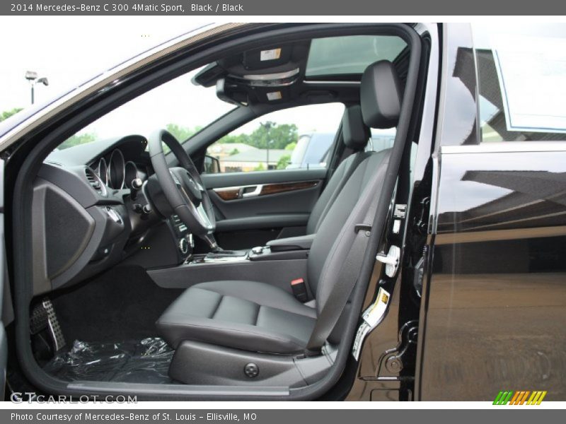 Black / Black 2014 Mercedes-Benz C 300 4Matic Sport