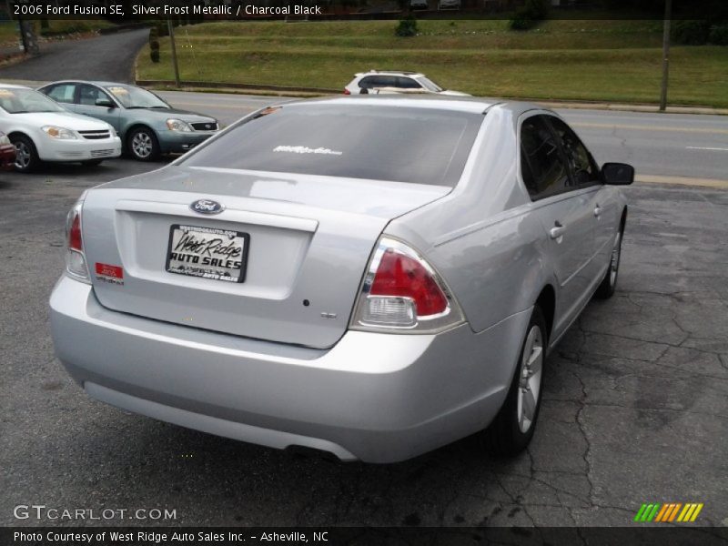 Silver Frost Metallic / Charcoal Black 2006 Ford Fusion SE