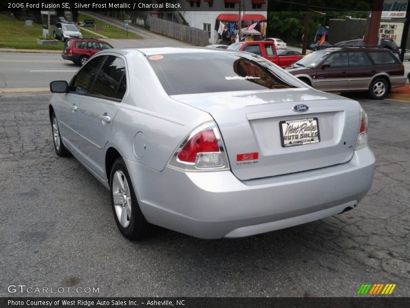 Silver Frost Metallic / Charcoal Black 2006 Ford Fusion SE