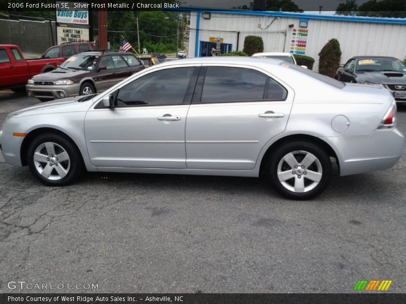 Silver Frost Metallic / Charcoal Black 2006 Ford Fusion SE