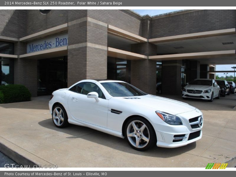 Polar White / Sahara Beige 2014 Mercedes-Benz SLK 250 Roadster