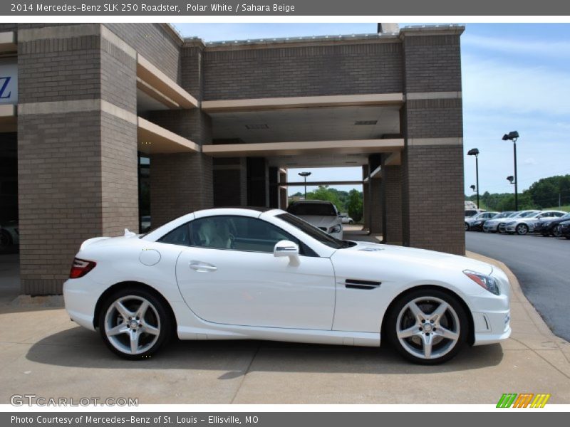 Polar White / Sahara Beige 2014 Mercedes-Benz SLK 250 Roadster