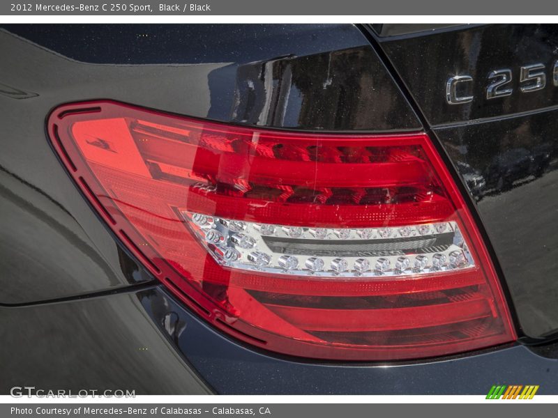 Black / Black 2012 Mercedes-Benz C 250 Sport