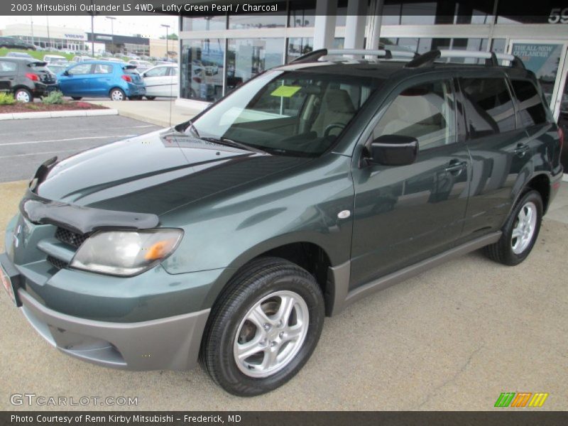 Lofty Green Pearl / Charcoal 2003 Mitsubishi Outlander LS 4WD
