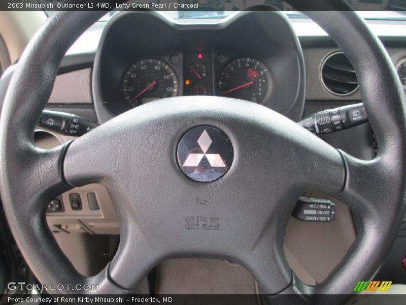 Lofty Green Pearl / Charcoal 2003 Mitsubishi Outlander LS 4WD