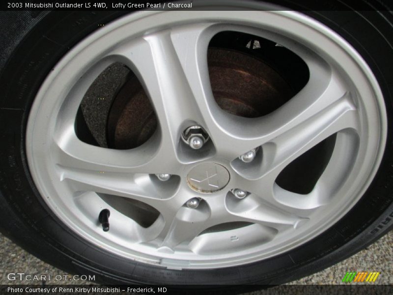 Lofty Green Pearl / Charcoal 2003 Mitsubishi Outlander LS 4WD
