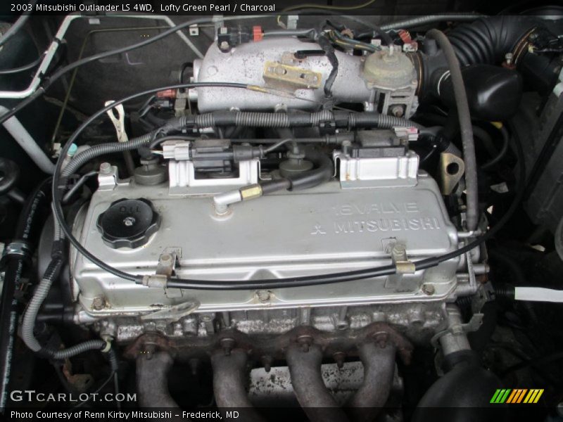 Lofty Green Pearl / Charcoal 2003 Mitsubishi Outlander LS 4WD