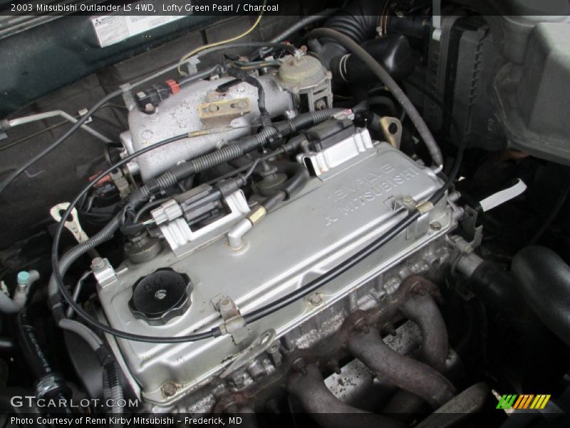 Lofty Green Pearl / Charcoal 2003 Mitsubishi Outlander LS 4WD