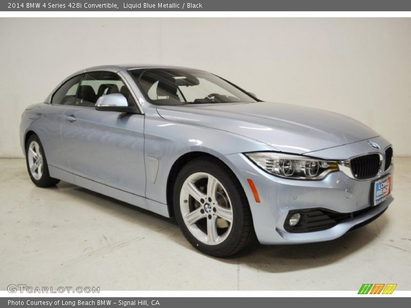 Liquid Blue Metallic / Black 2014 BMW 4 Series 428i Convertible