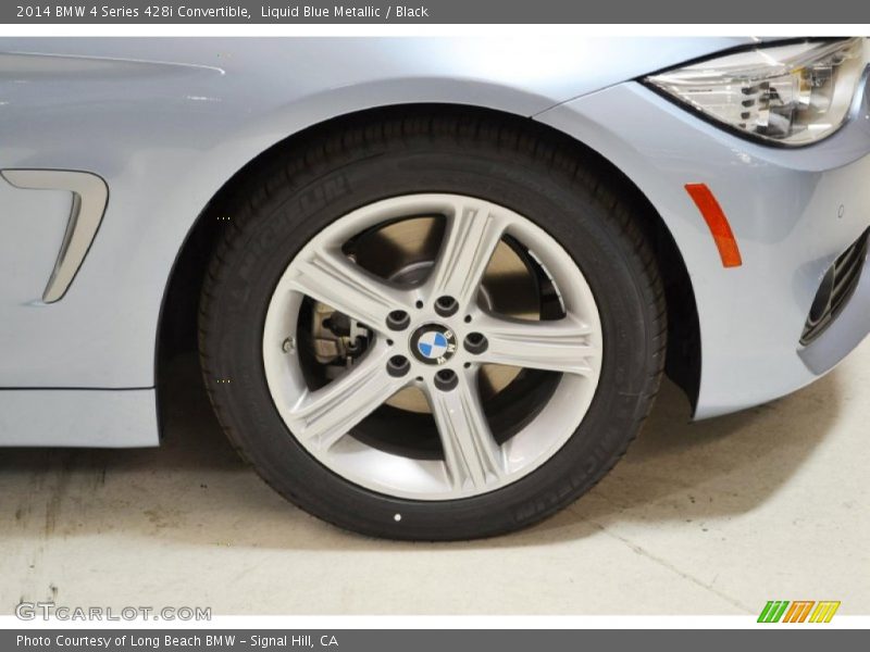 Liquid Blue Metallic / Black 2014 BMW 4 Series 428i Convertible