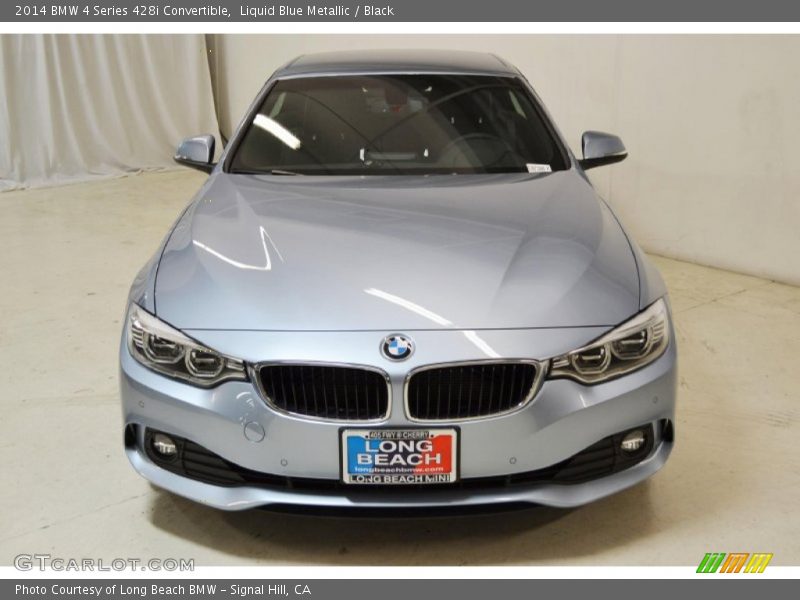 Liquid Blue Metallic / Black 2014 BMW 4 Series 428i Convertible