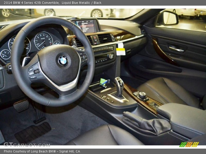 Liquid Blue Metallic / Black 2014 BMW 4 Series 428i Convertible