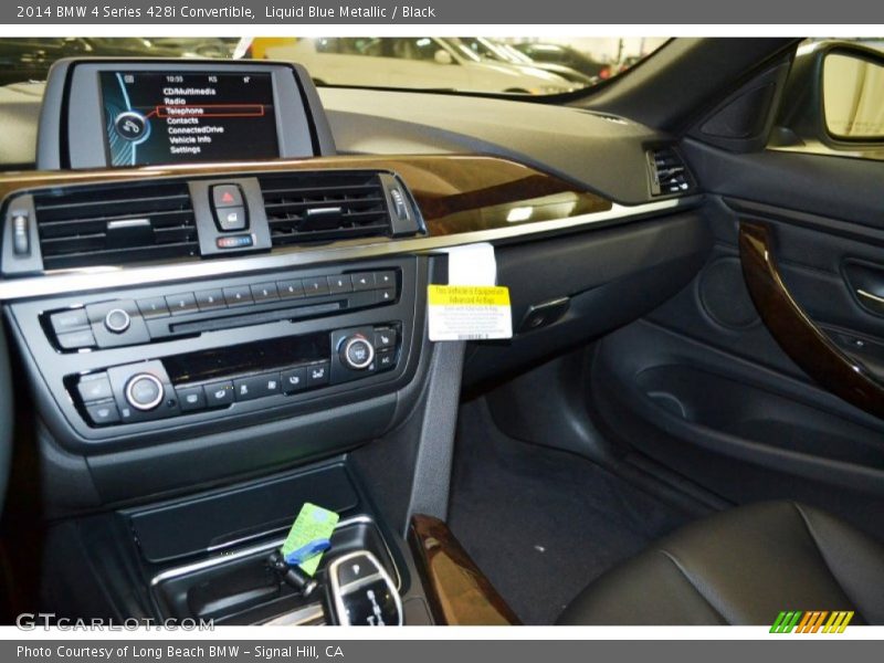 Liquid Blue Metallic / Black 2014 BMW 4 Series 428i Convertible