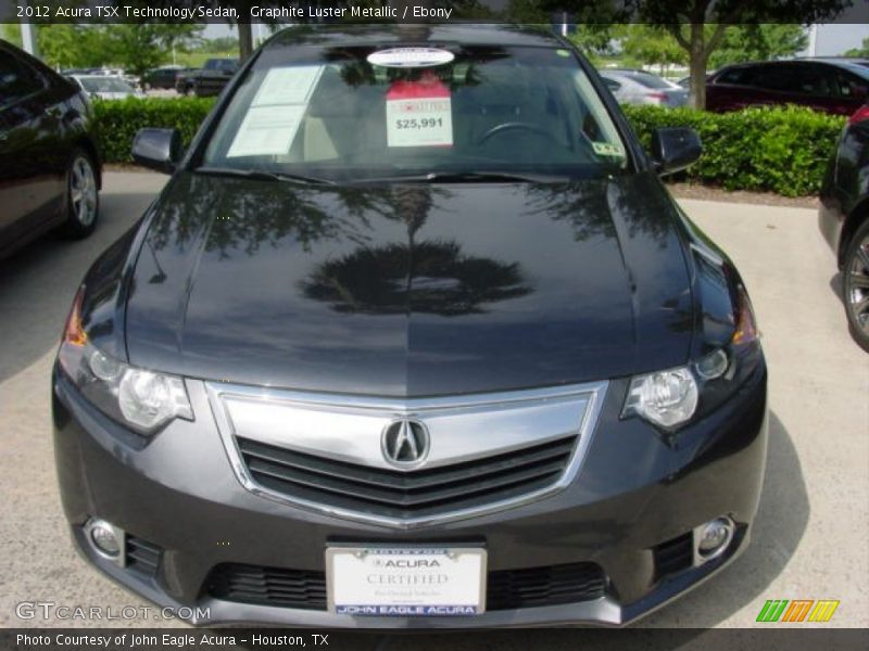 Graphite Luster Metallic / Ebony 2012 Acura TSX Technology Sedan