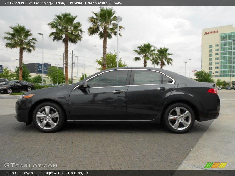 Graphite Luster Metallic / Ebony 2012 Acura TSX Technology Sedan