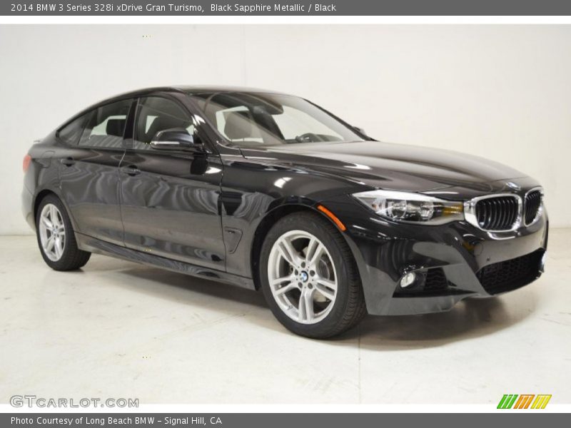 Black Sapphire Metallic / Black 2014 BMW 3 Series 328i xDrive Gran Turismo