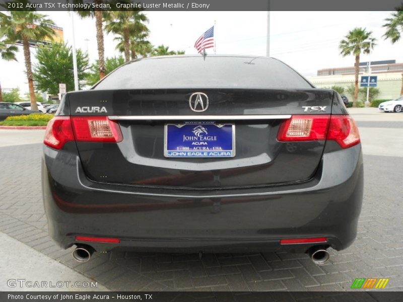 Graphite Luster Metallic / Ebony 2012 Acura TSX Technology Sedan
