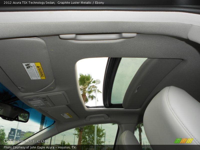 Graphite Luster Metallic / Ebony 2012 Acura TSX Technology Sedan