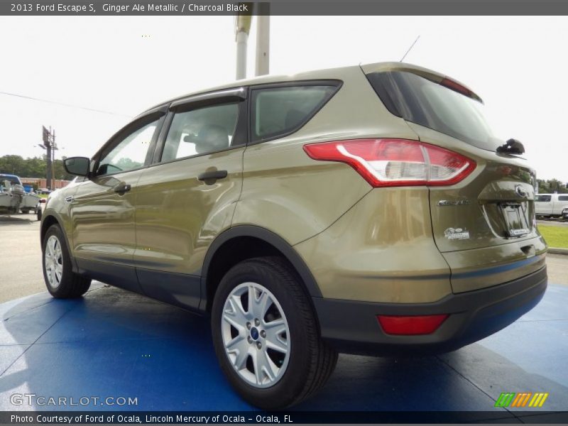 Ginger Ale Metallic / Charcoal Black 2013 Ford Escape S