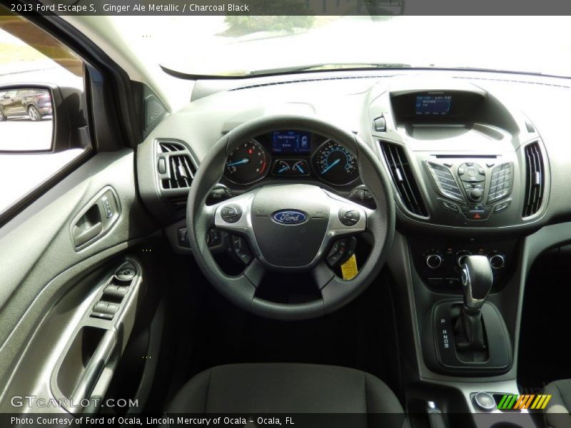 Ginger Ale Metallic / Charcoal Black 2013 Ford Escape S