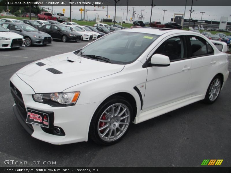Wicked White / Black 2014 Mitsubishi Lancer Evolution MR