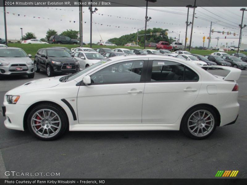 Wicked White / Black 2014 Mitsubishi Lancer Evolution MR