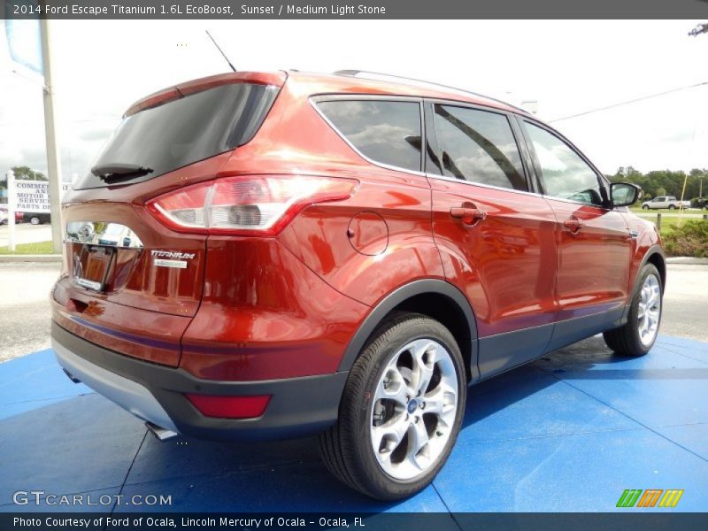 Sunset / Medium Light Stone 2014 Ford Escape Titanium 1.6L EcoBoost