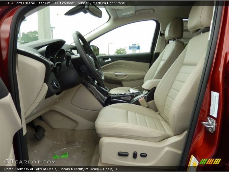 Sunset / Medium Light Stone 2014 Ford Escape Titanium 1.6L EcoBoost