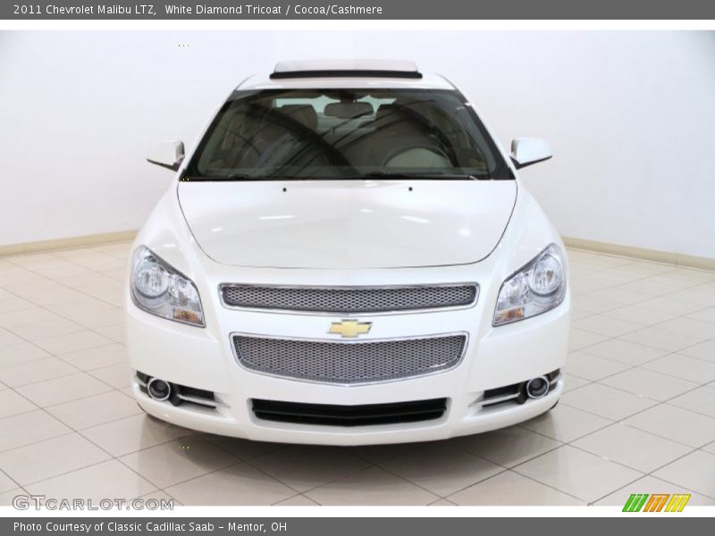 White Diamond Tricoat / Cocoa/Cashmere 2011 Chevrolet Malibu LTZ